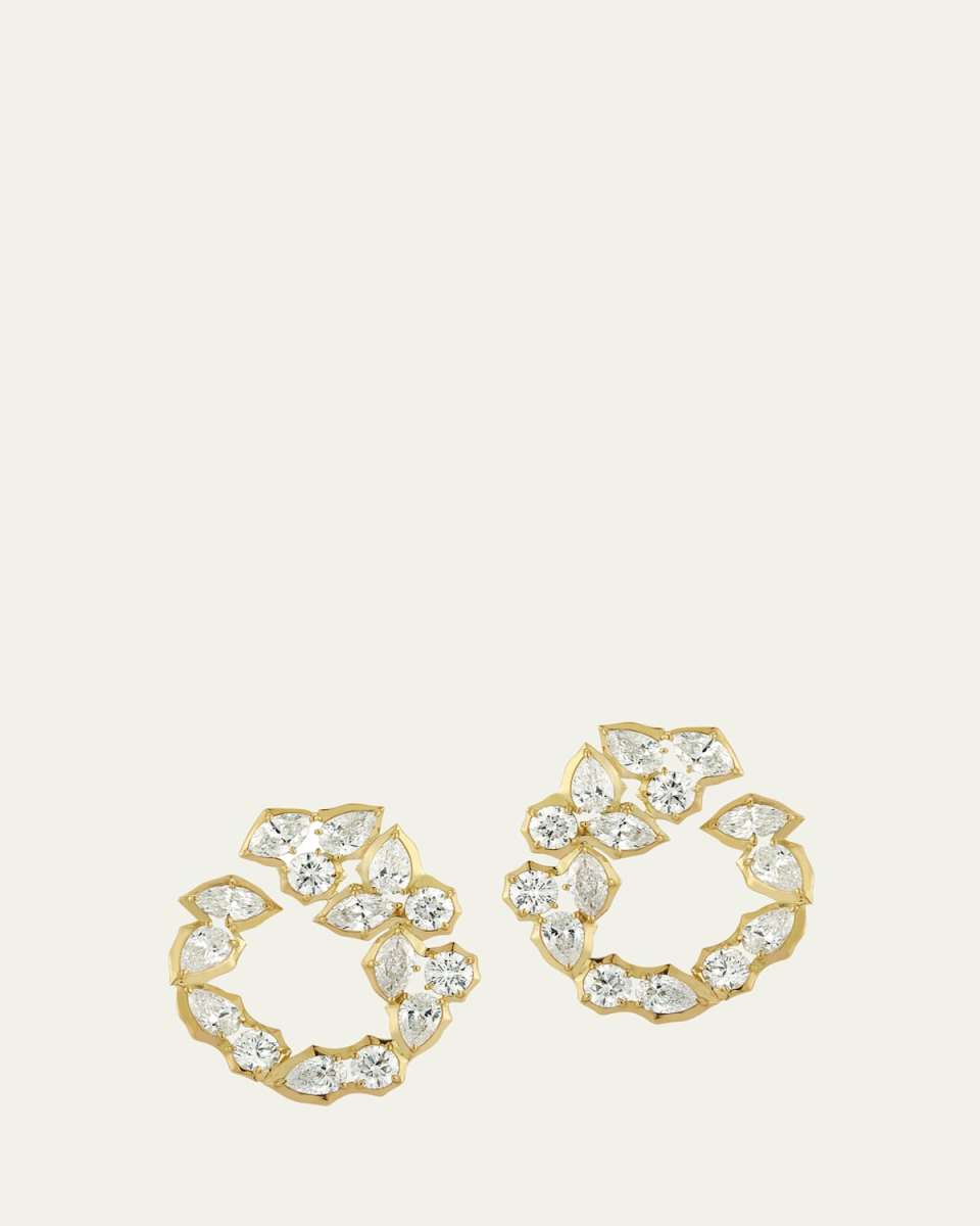 Poppy Diamond Hoop Earrings